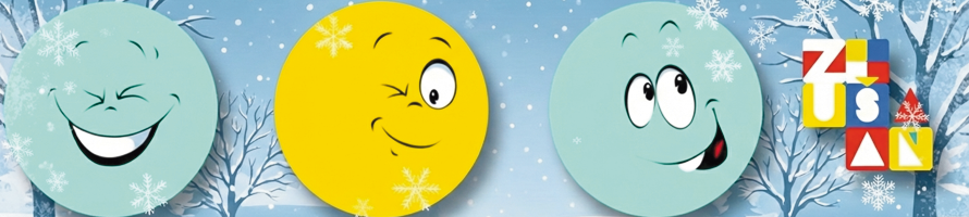 zima smajlíky